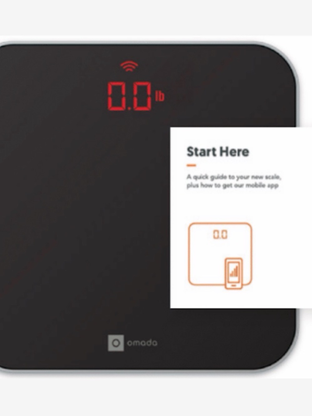 Omada Digital Smart Scale - Black with Red LED